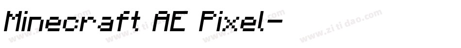 Minecraft AE Pixel字体转换